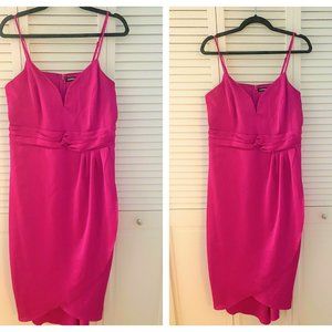 Express Pink Wrap Cocktail Shirt